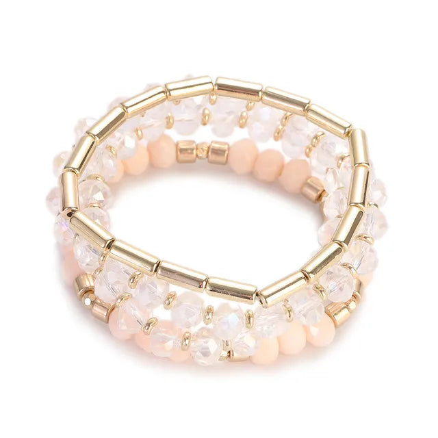 Böhmische rosa Schmetterlings-Anhänger-Charm-Perlen-Armbänder