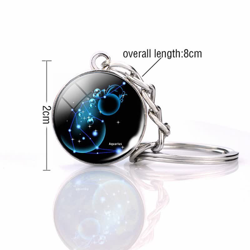 Glas 12 Sterne Zodiac Sternenkette