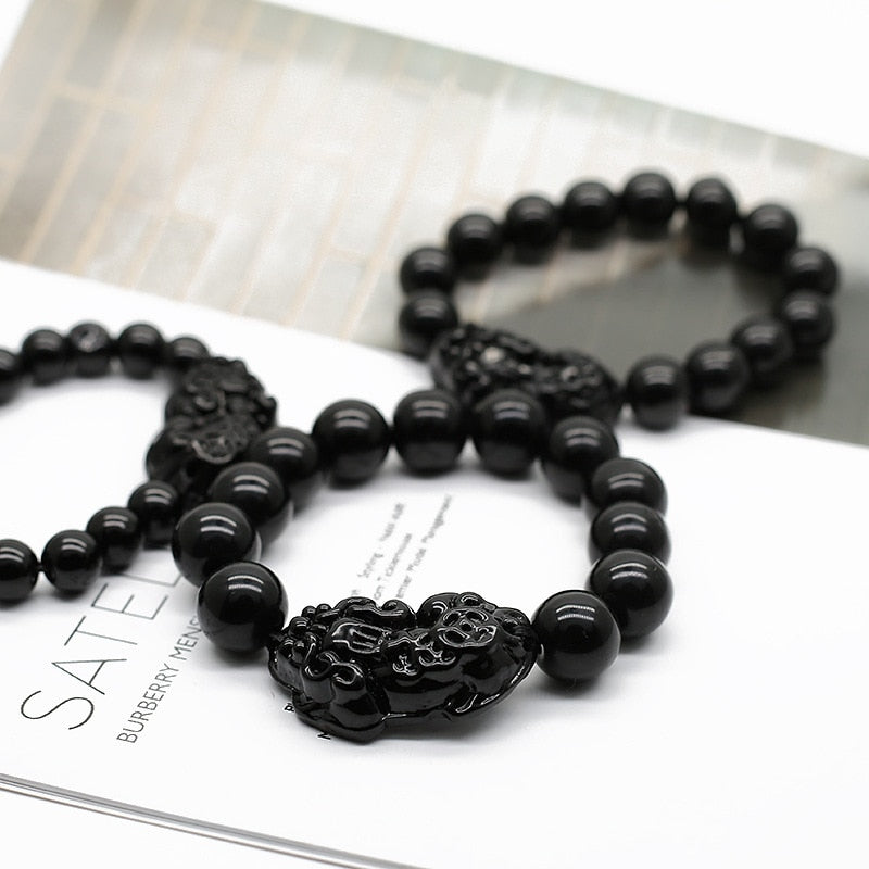 Obsidian-Armband
