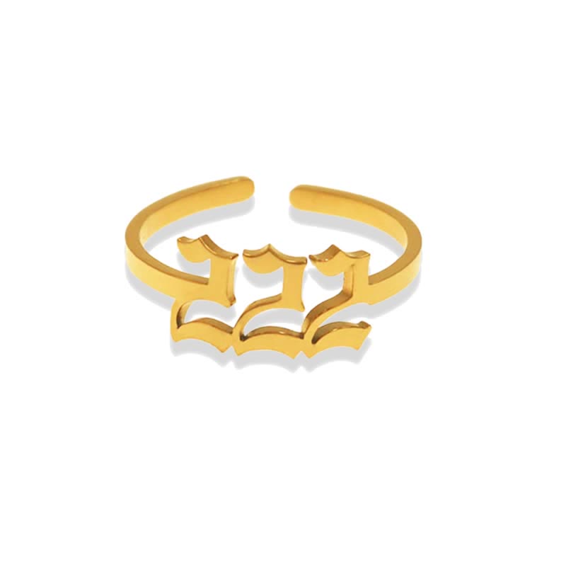 Engelsnummer Minimalistischer Glücksring