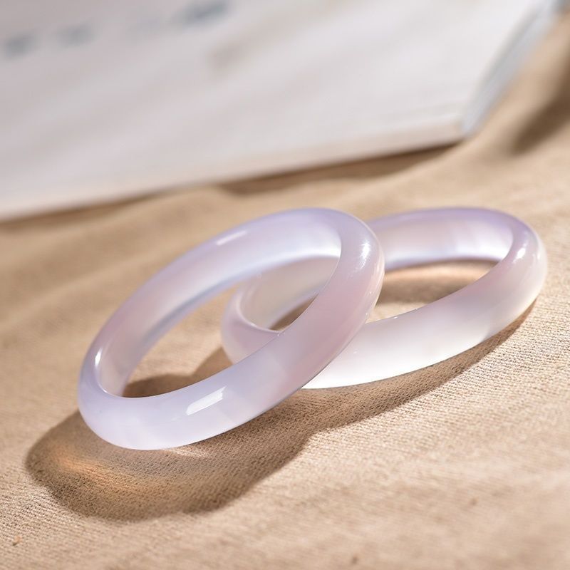 Chavri Armband aus natürlicher lila Jade, beruhigender Schutz