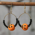 Lustige Goast Pumpkin Spider Halloween Ohrringe