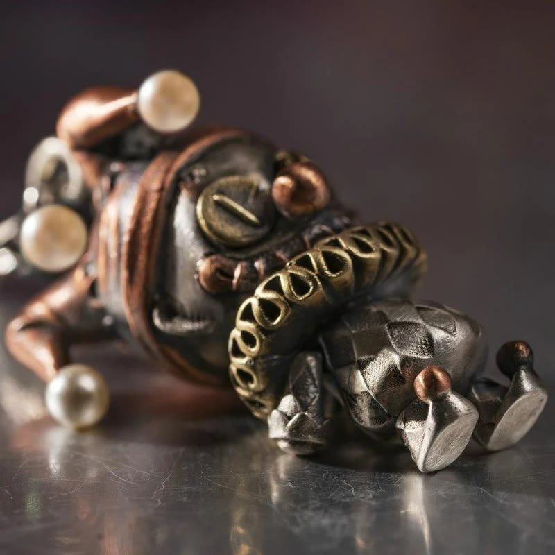 Clown -Puppe Joker Anhänger Silberkette