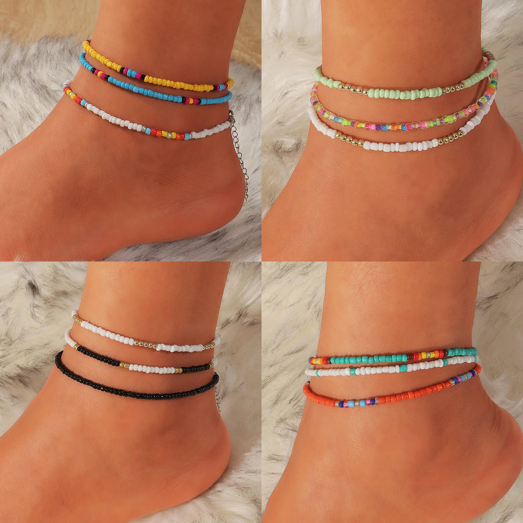 Bohemian Strandknöchelarmband | Fußschmuck Knöchelarmband | Knöchelarmbänder für Frauen