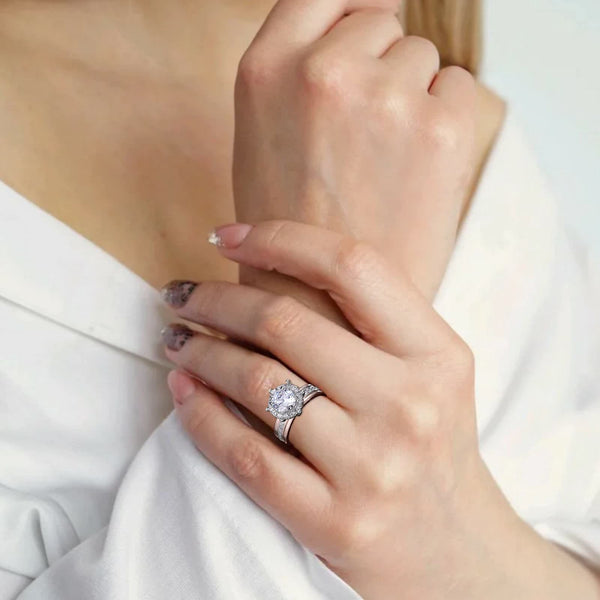 Eleganter Mosambik Diamond Roségold Ring