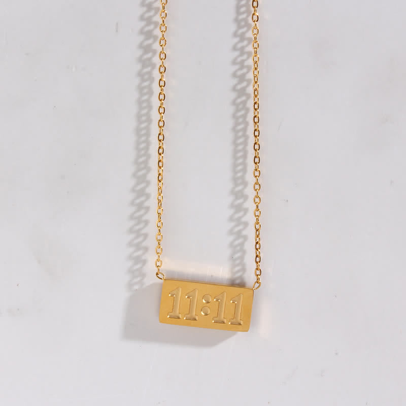 11 11 Engelsnummer Zierkette Und Ring