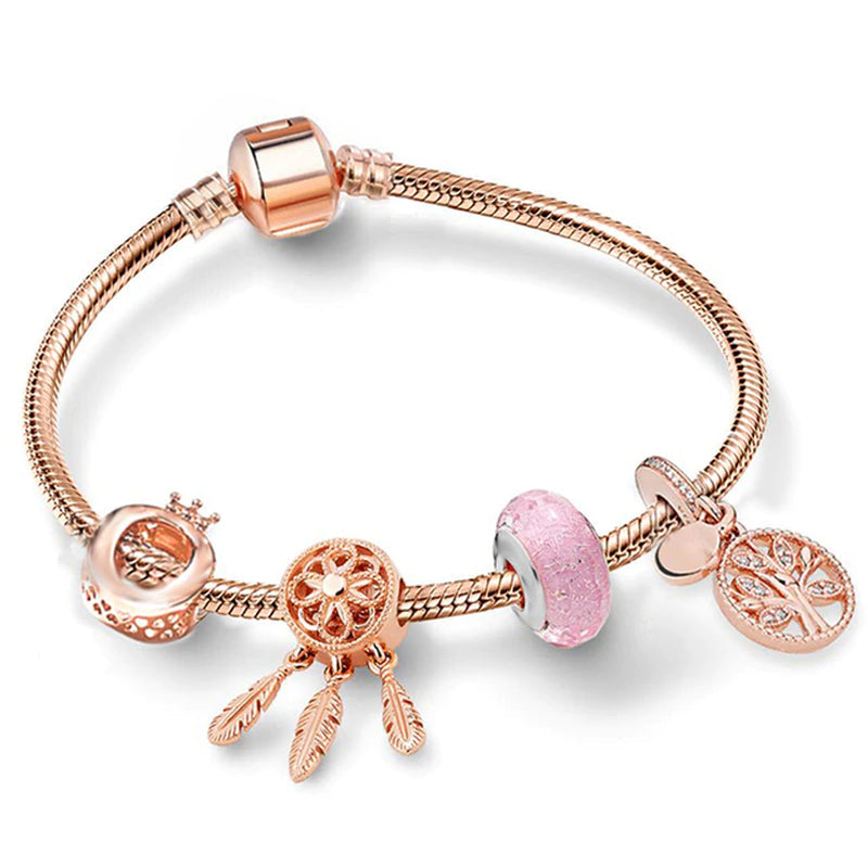 Trendy Romantische 2021 Silber Farbe Charm Armband mit Glückliche Familie Strang Marke Armband für Frauen DIY Schmuck Machen