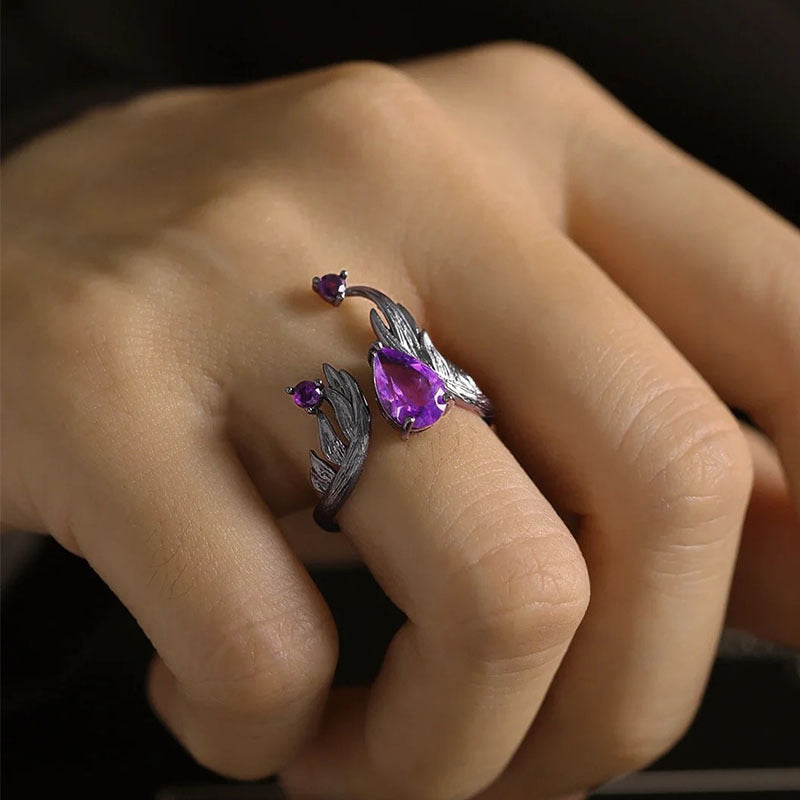 Free Heute Wird Dunkle O Der Wisp Amethyst Offenen Ring