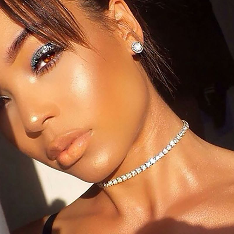 Verführerische Schönheit Luxus Zirkon Halskette