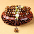 Chavri tibetisches Mala-Armband aus Rosenholz