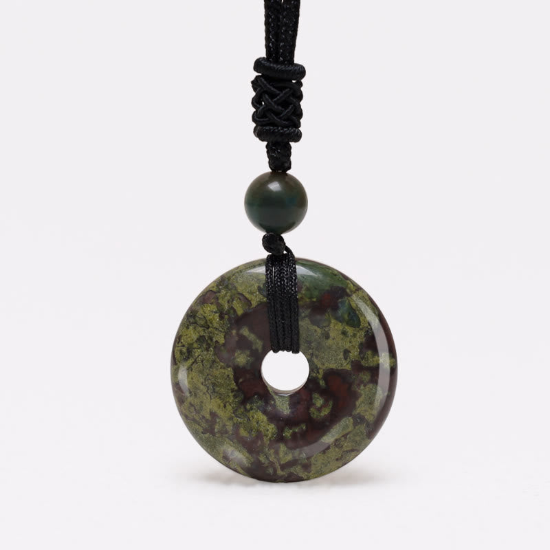 Chavri Glücksmünzen-Anhänger, Heilkristall-Edelstein-Halskette