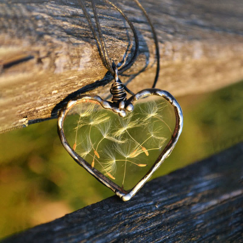 Löwenzahn Wunsch Halskette