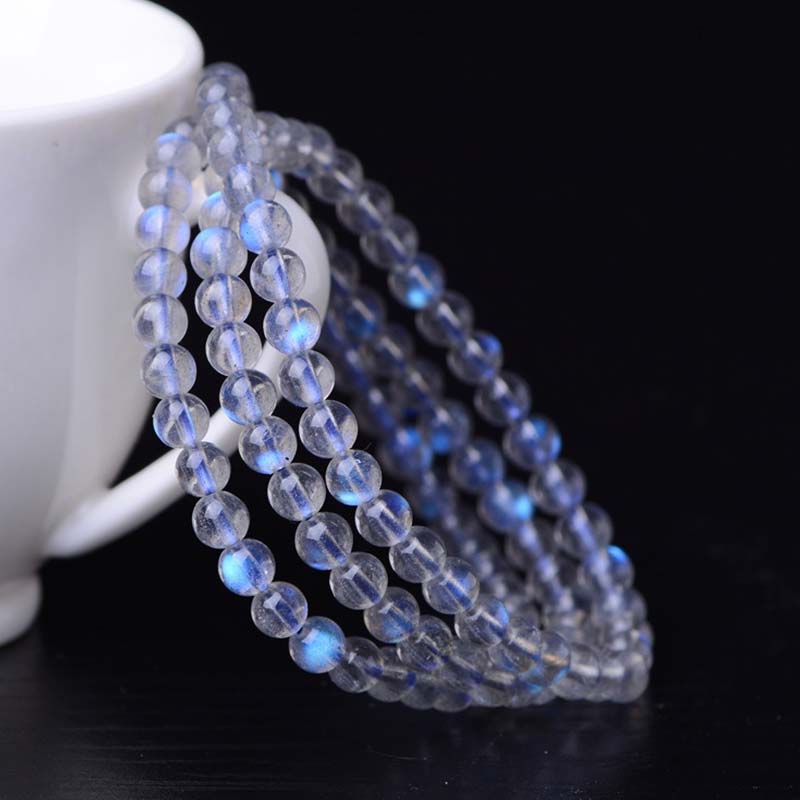 Chavri Armband mit natürlichen Mondstein-Heilperlen