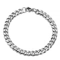 Mode Edelstahl Männer Curb Kubanischen Kette Armband Frauen Armband auf Hand für Paar Unisex Handgelenk Hand Schmuck Geschenk Party