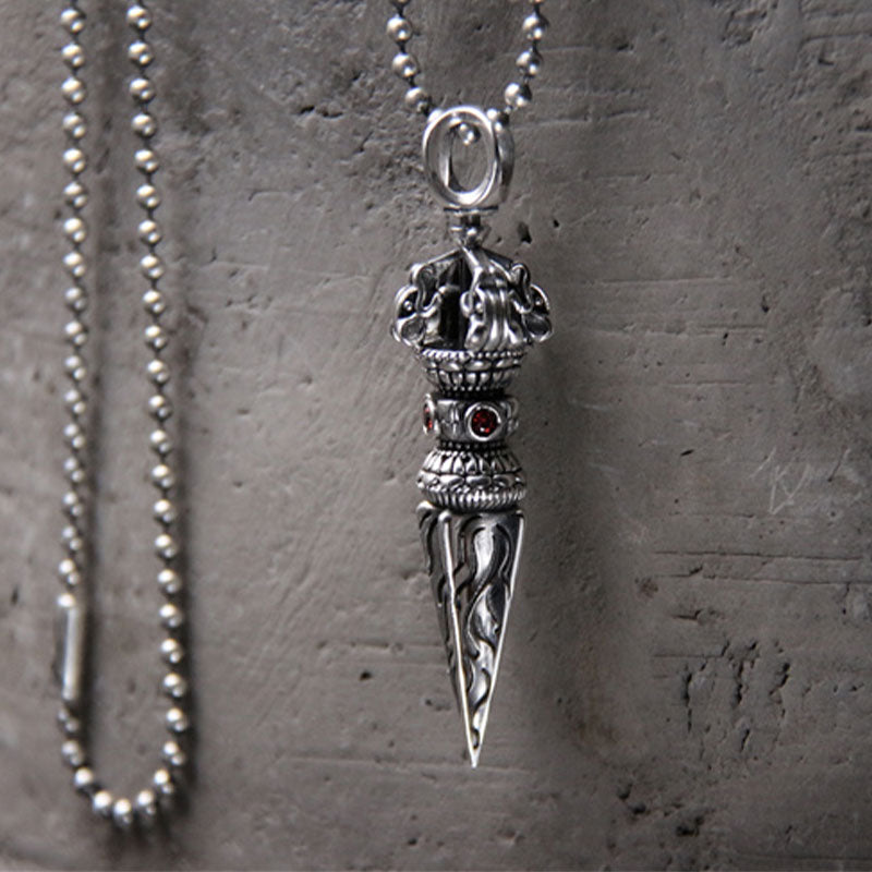 Chavri 925 Sterling Silber Vajra spirituelle Kraft Halskette Anhänger