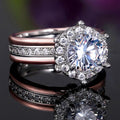 Eleganter Mosambik Diamond Roségold Ring