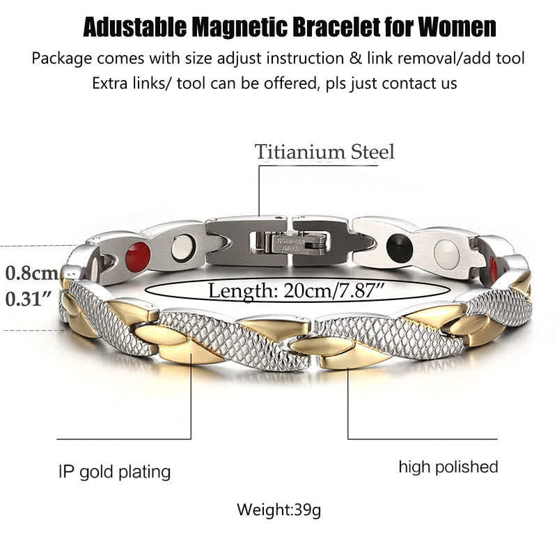 Dr Magnetic Edelstahlarmband