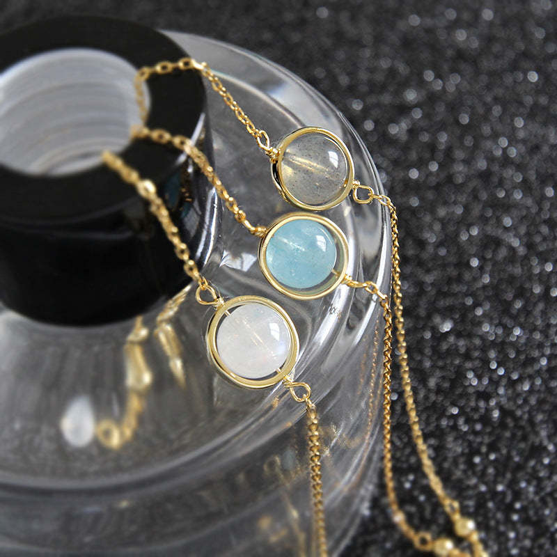 De La Luna Aquamarin-Armband