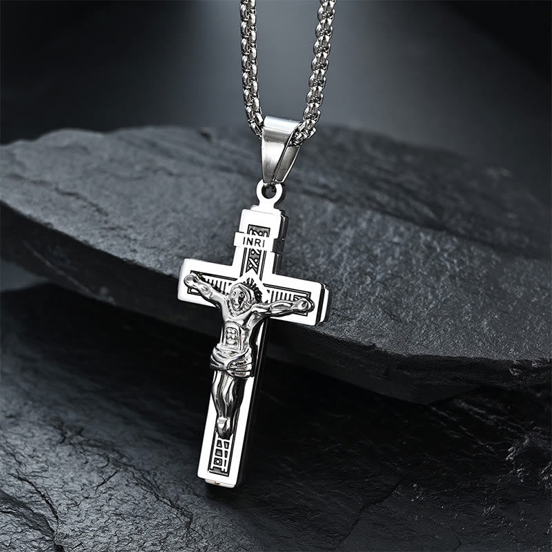 Katholische Jesus Christus Kreuzkruzifix Halskette