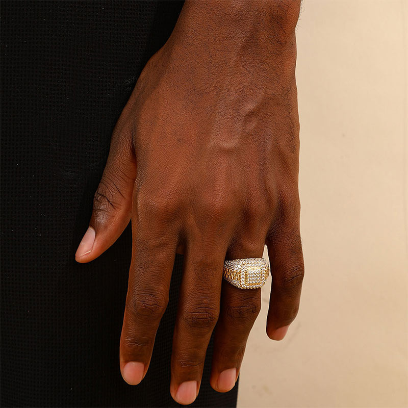 Frei Heute Funkelnde Zirkonia Statement Ring