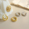 Verkauf Einfache Tiny Tube Circle 925 Sterling Silber Huggie Creolen