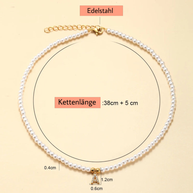Perlenkette mit Wunschbuchstabe