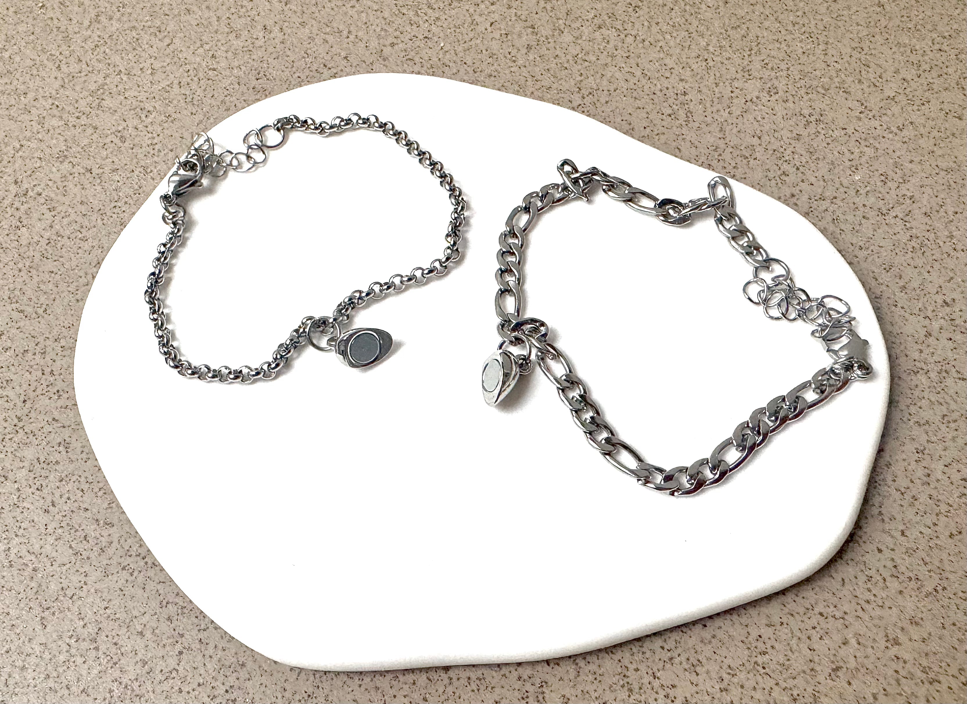 Magnetische Partnerarmbänder Herz I Armbänder I Armband I Partner | Set