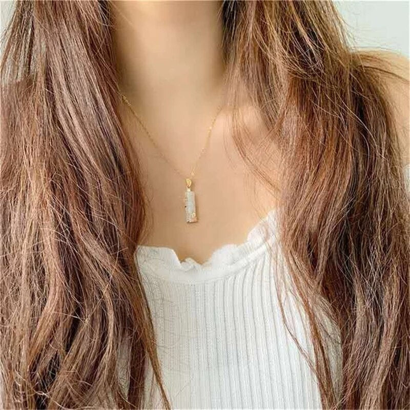 Jade-Amule-Halskette