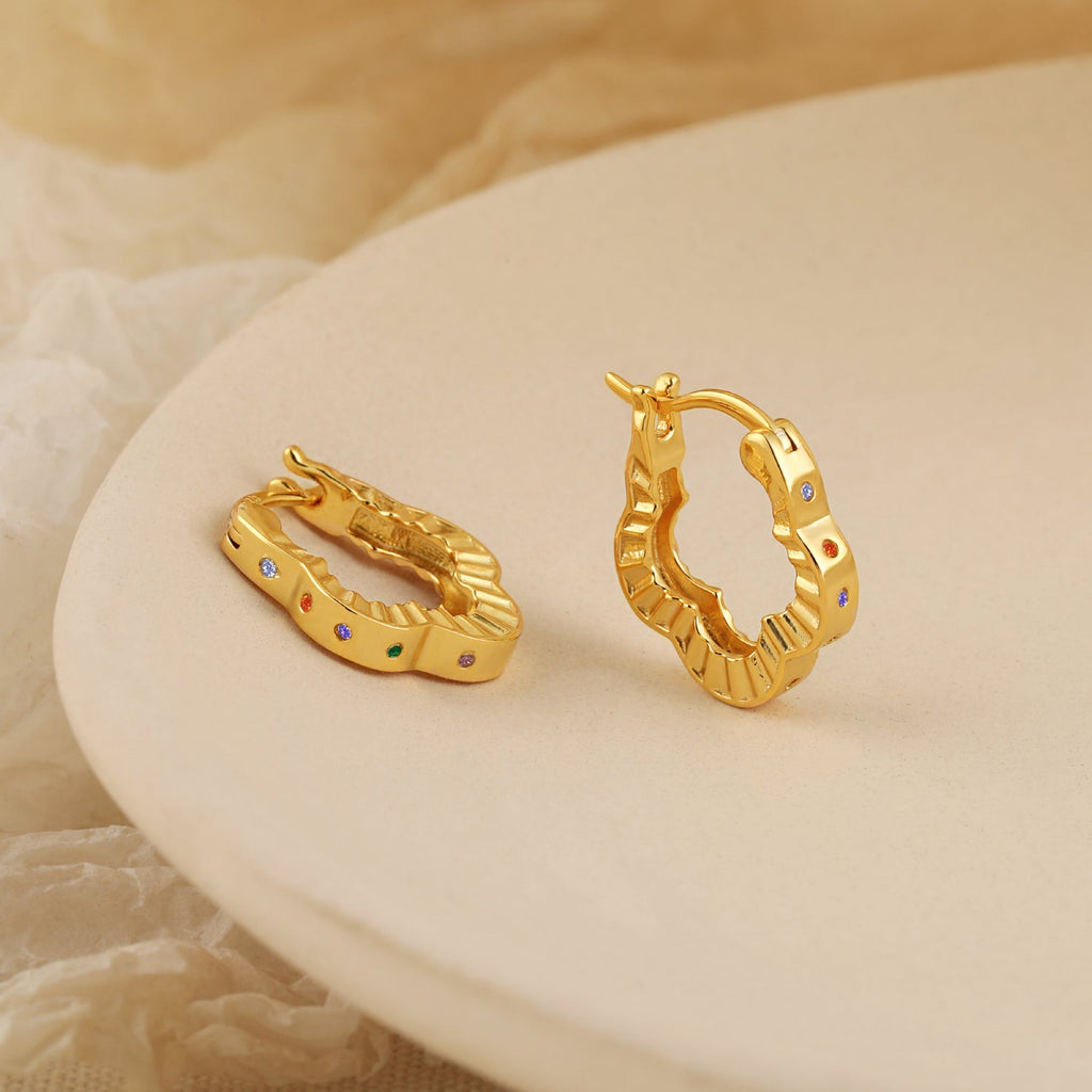 Lucky-in-Love-Creolen aus 925er-Sterlingsilber