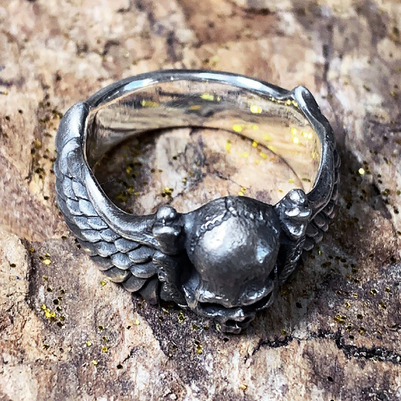 925 Sterling Silberschädel Ring Ring