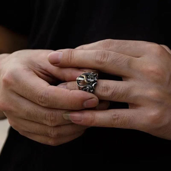 Kreativer Drachen Vintage Warrior Rining