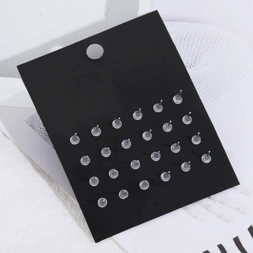 Hochwertiges Set mit Zirkonia-Steckerohrringen für Damen