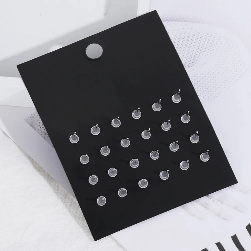 Hochwertiges Set mit Zirkonia-Steckerohrringen für Damen