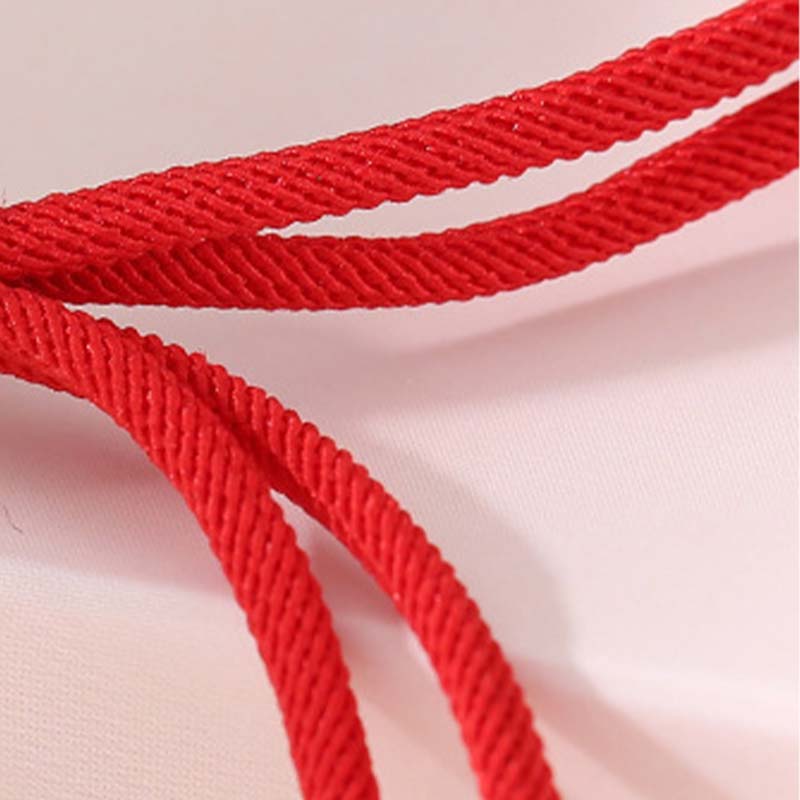 Chavri-Armband aus 925er-Sterlingsilber mit roter Schnur und geschichtetem Zopf