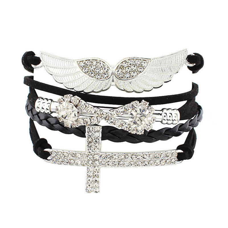 Engelsflügel Kreuzarmband