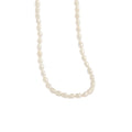 Halskette aus 925er-Sterlingsilber mit natürlichen Perlen und Wassertropfen für Damen