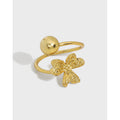 Lucky Girl Verstellbarer Ring aus 925er Sterlingsilber