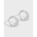 Ohrstecker aus 925er-Sterlingsilber mit Party-Geometrie und unregelmäßigem Kreis