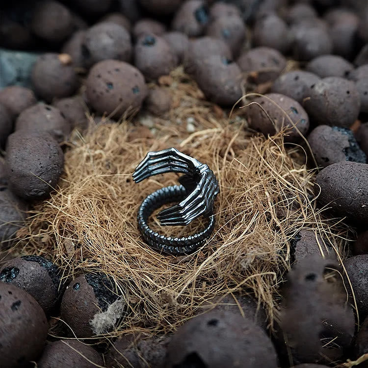 Kostenlos Heute Punk -Skelett Klauenring
