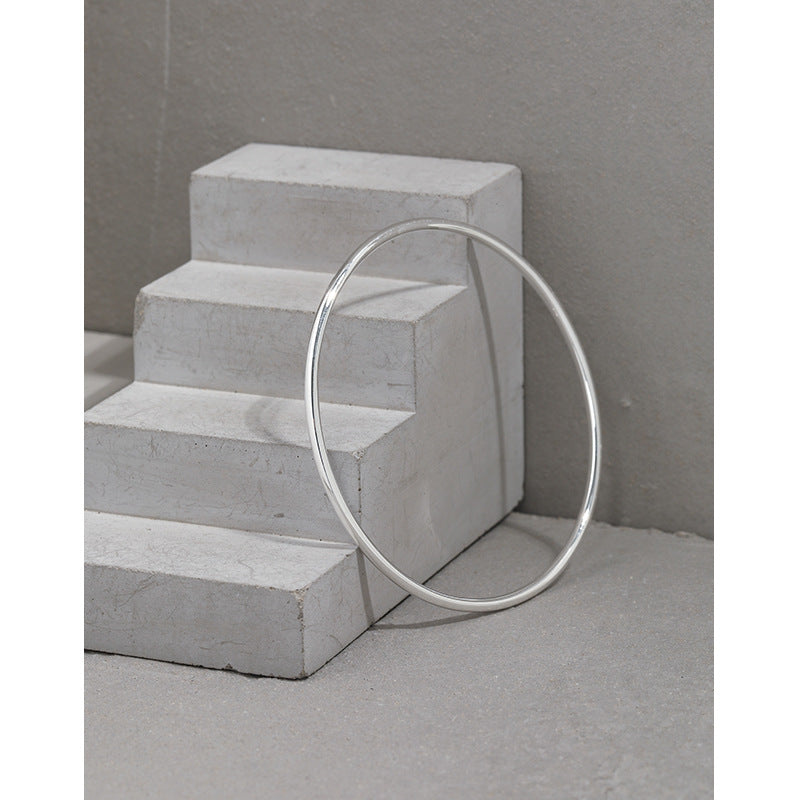 Minimalistischer 2,2-mm-Armreif aus S990-Sterlingsilber