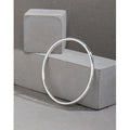 Einfacher 3,2-mm-Geometrie-Armreif aus 925er-Sterlingsilber ohne Beschichtung