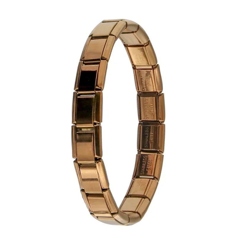 Neue Frauen Schmuck 9Mm Breite Italian Elastic Charm Armband Mode Edelstahl Armreif ST-