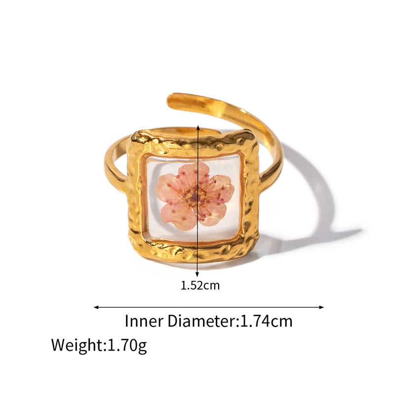 Ewige Liebe Konservierte Blumenharzring