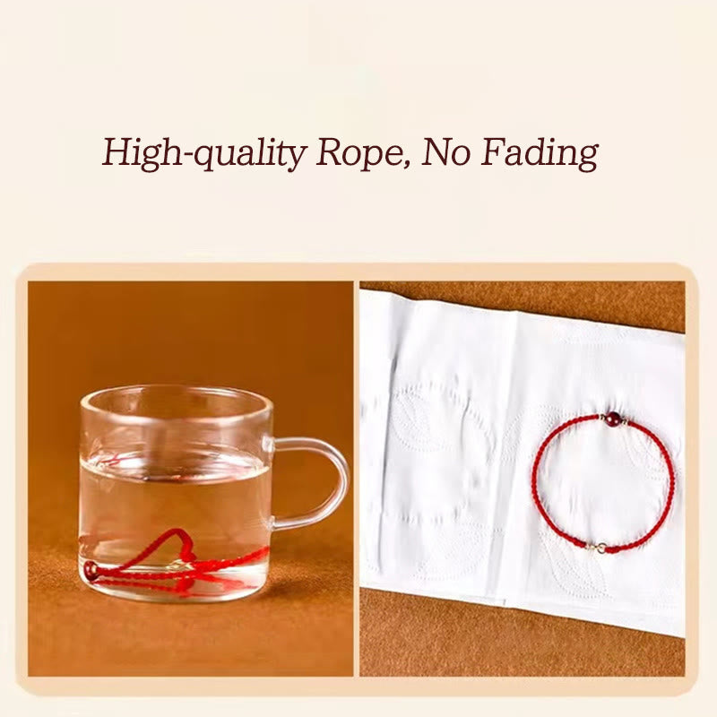 Chavri Lucky Golden Bead geflochtenes Armband-Fußkettchen