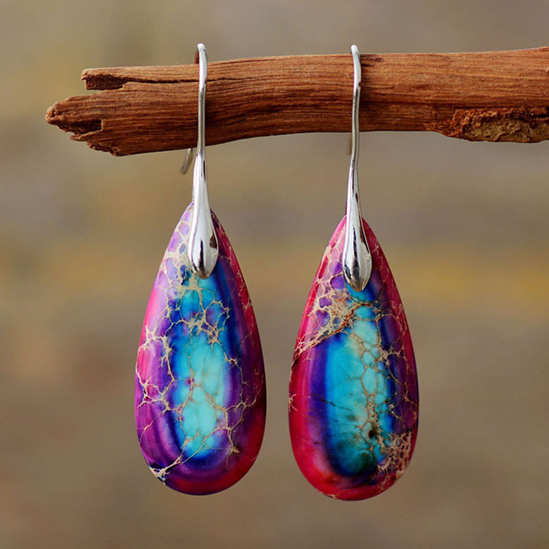 Chavri Kaiserstein-Kristall-Glücksohrringe