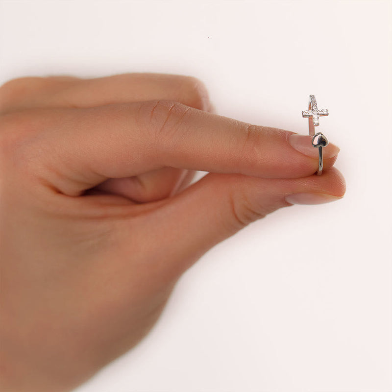 Bete Durch Es Herz Und Kreuzring