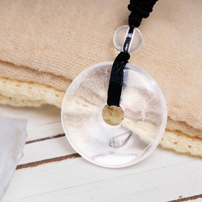 Chavri Glücksmünzen-Anhänger, Heilkristall-Edelstein-Halskette