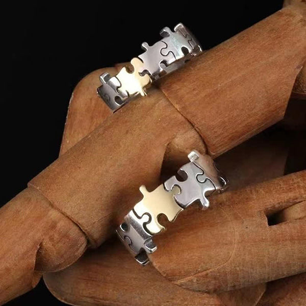 Geometrisches Puzzle -Puzzle -Ring