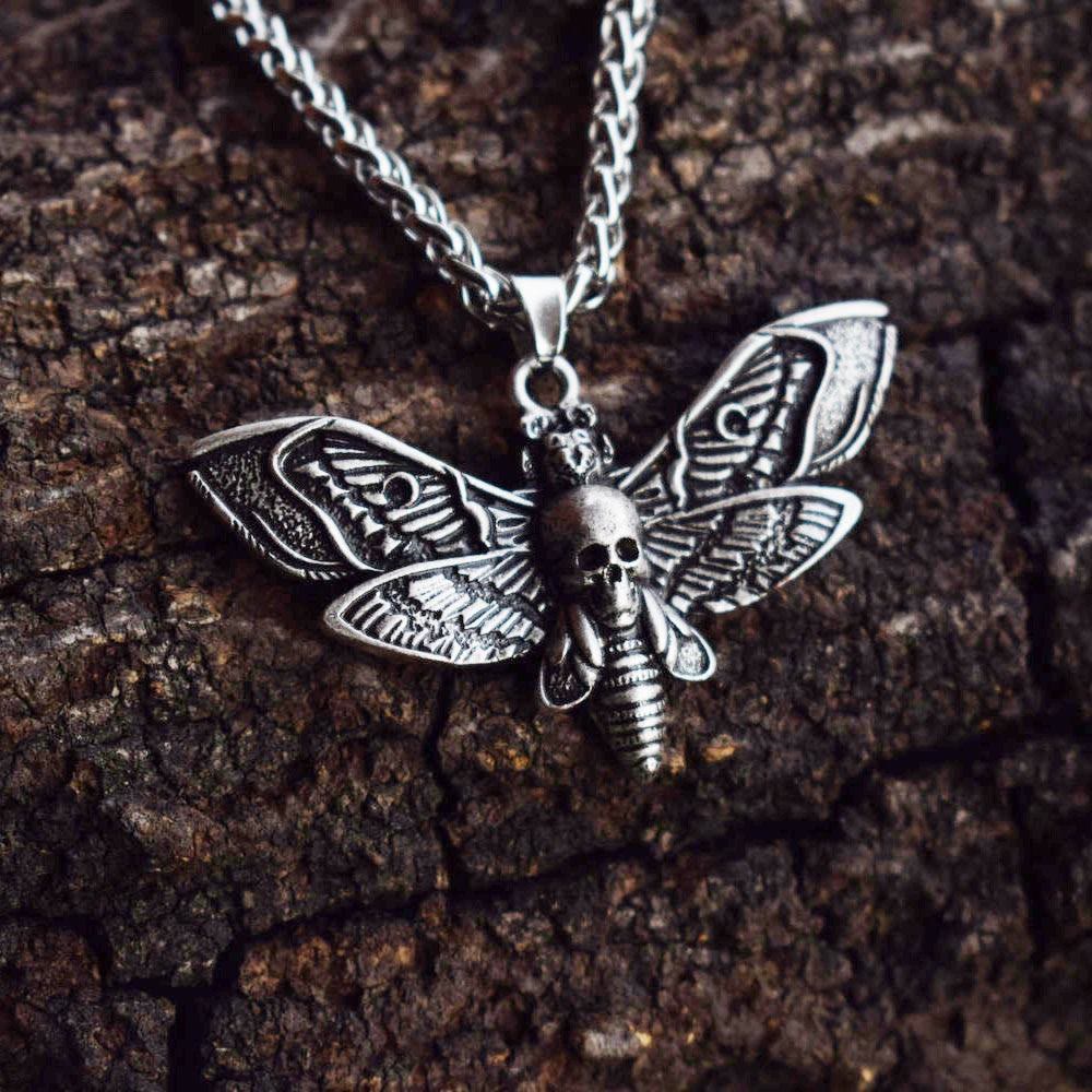 Dead Head Skull Moth Halskette