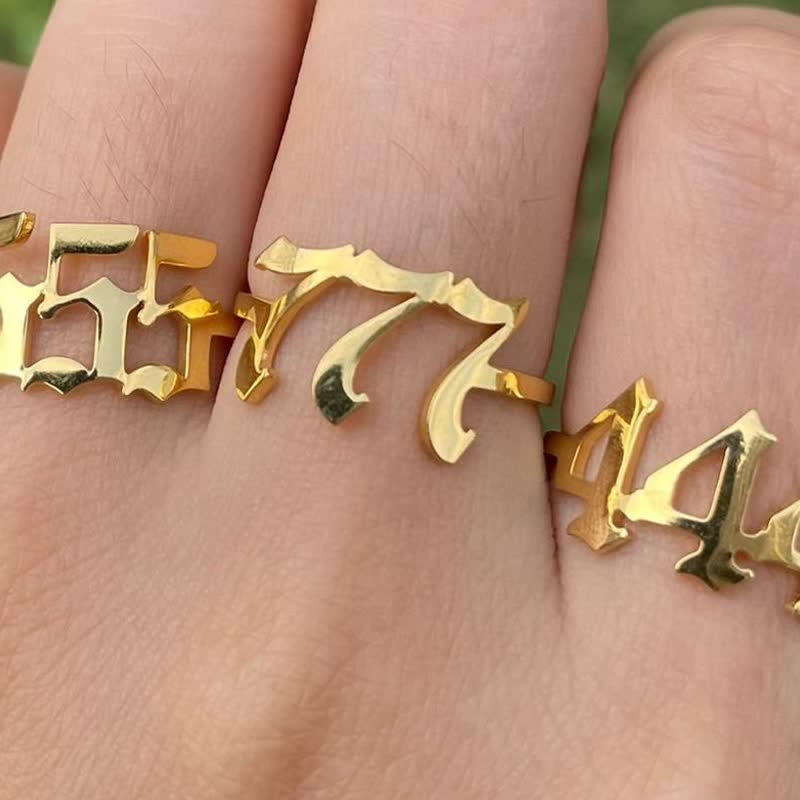 Engelsnummer Minimalistischer Glücksring